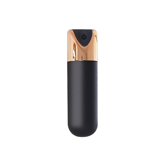[4806-63] Rechargeable Bullet Gold Chica(SHANGAI CAFÃ‰) Punta Dorada 6,2 cm x 1,8 cm