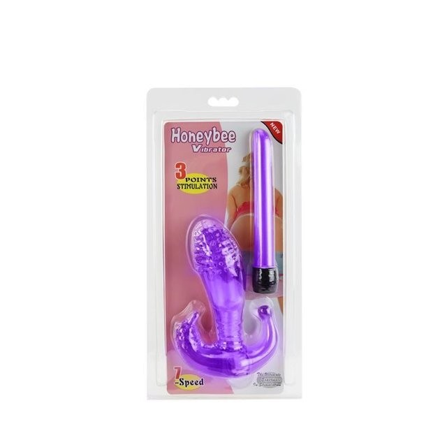 [BI-014039] Honeybee Vibrator - 3 Points Stimulation - 7 Speed