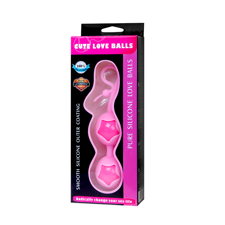 [BI-014049-4] Cute Love Balls - Silicone Love Balls