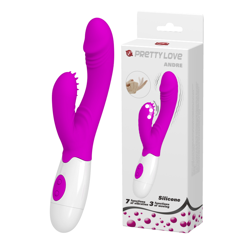 [BI-014264] ANDRE - Vibrador con estimulador