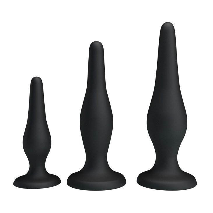 [BI-014456H] BEGINNERÂ´S Mini Anal Kits - Silic Butt Plug - 3 tamaÃ±os diferentes en 1 - L-42/J-51