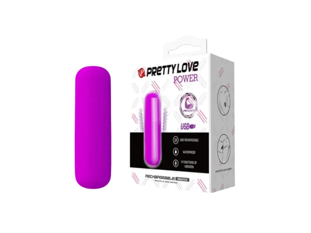 [BI-014501] POWER - Balita Vibradora Recargable - Violeta