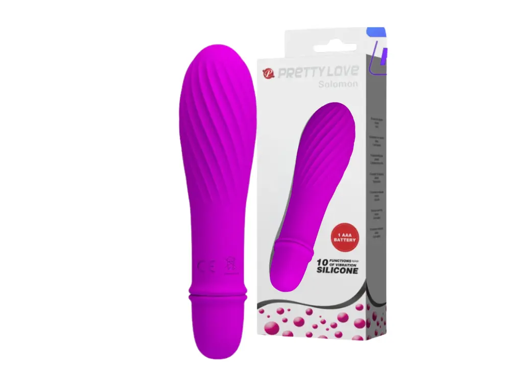 [BI-014503] Solomon Violeta - Vibrador Texturado 10 Funciones