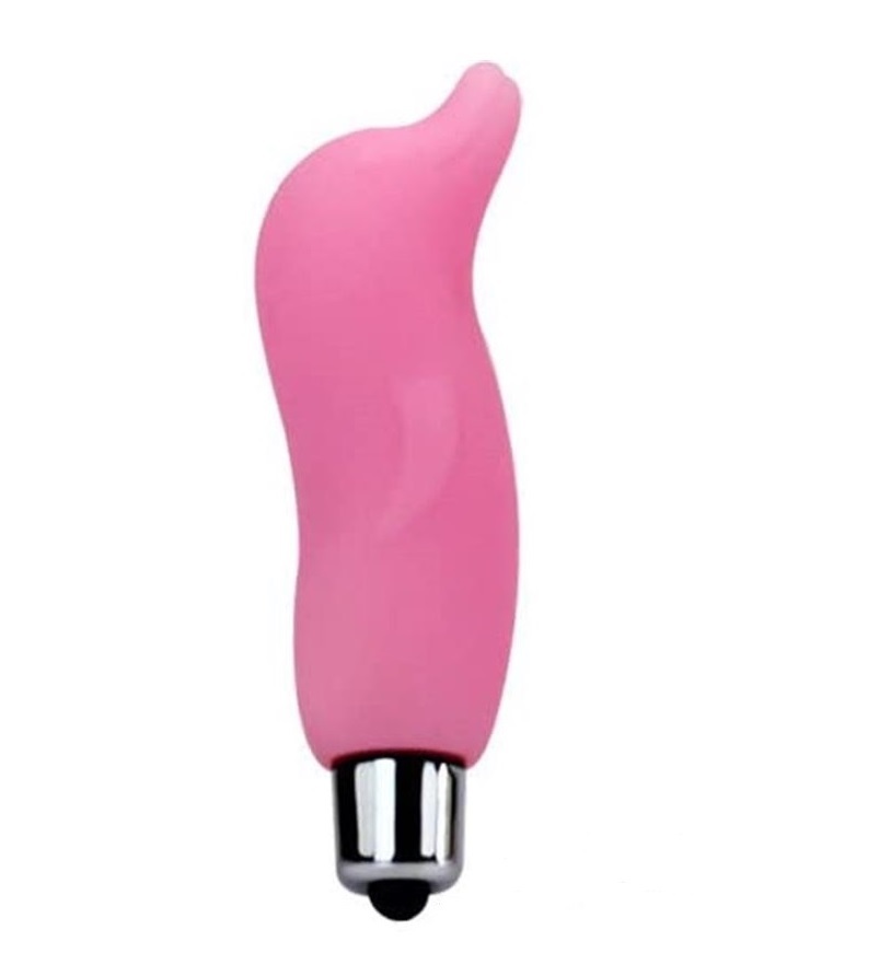 [BI-040021] Micro Vibrador Dolphin Silicona BULK