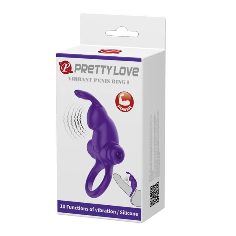 ANILLO VIBRADOR SILICONA 10 FUNCIONES