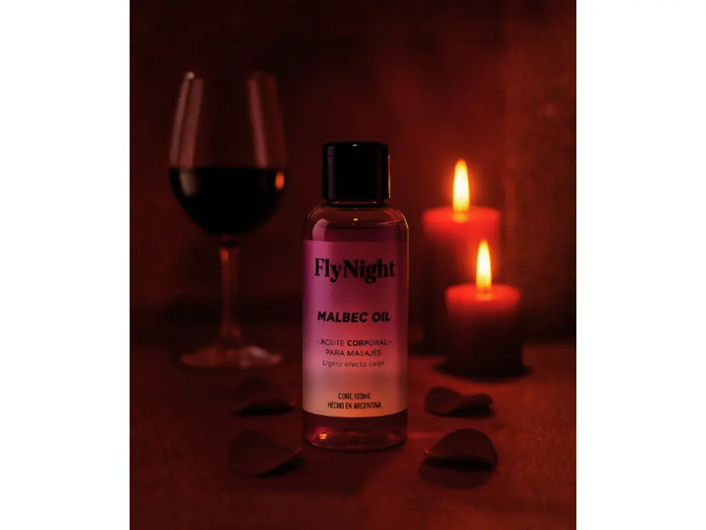 Aceite Masaje Uva Malbec 100 cc. Fly Night