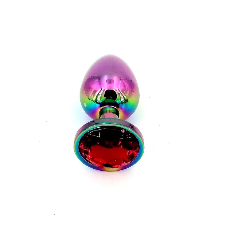 Plug Anal Metal Tornasolado Medium