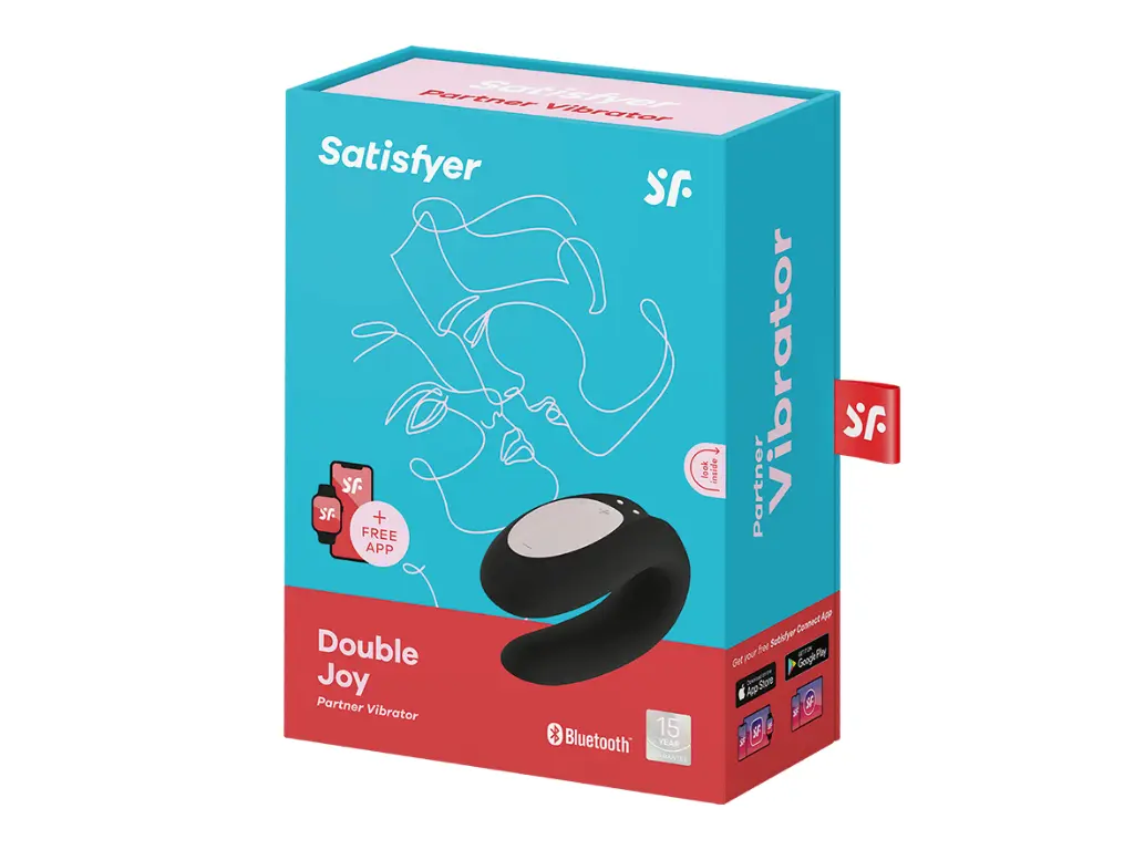 [J2008-16-1] Satisfyer Double Joy Black - Parejas