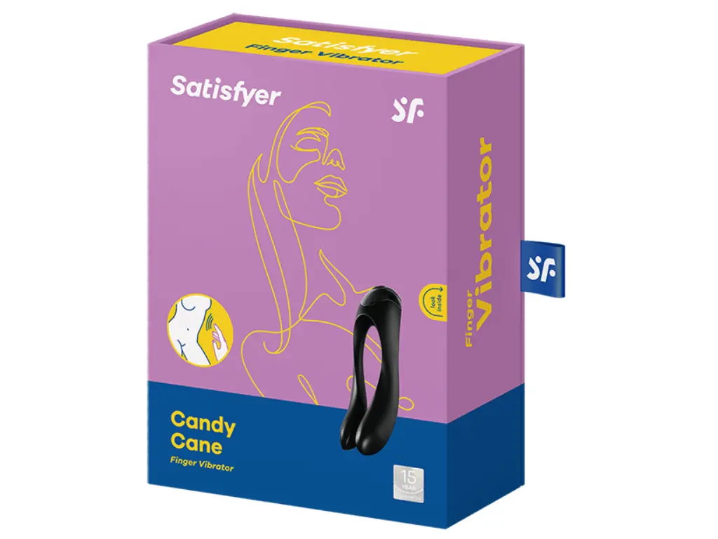 [J2018-121-2] Candy Cane Black Satisfyer - Bala Vibradora