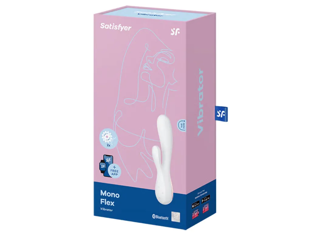 [J2018-87-2] Satisfyer Mono Flex White - Vibrador Rabbit con APP