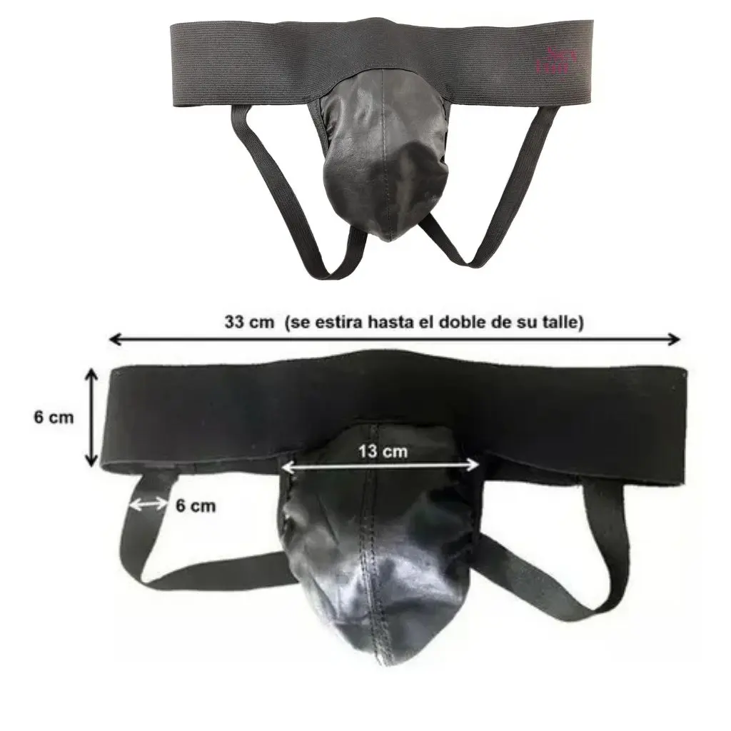 [KS-29001L] Suspensor De Cuero Talle L 80 cm de Elastico