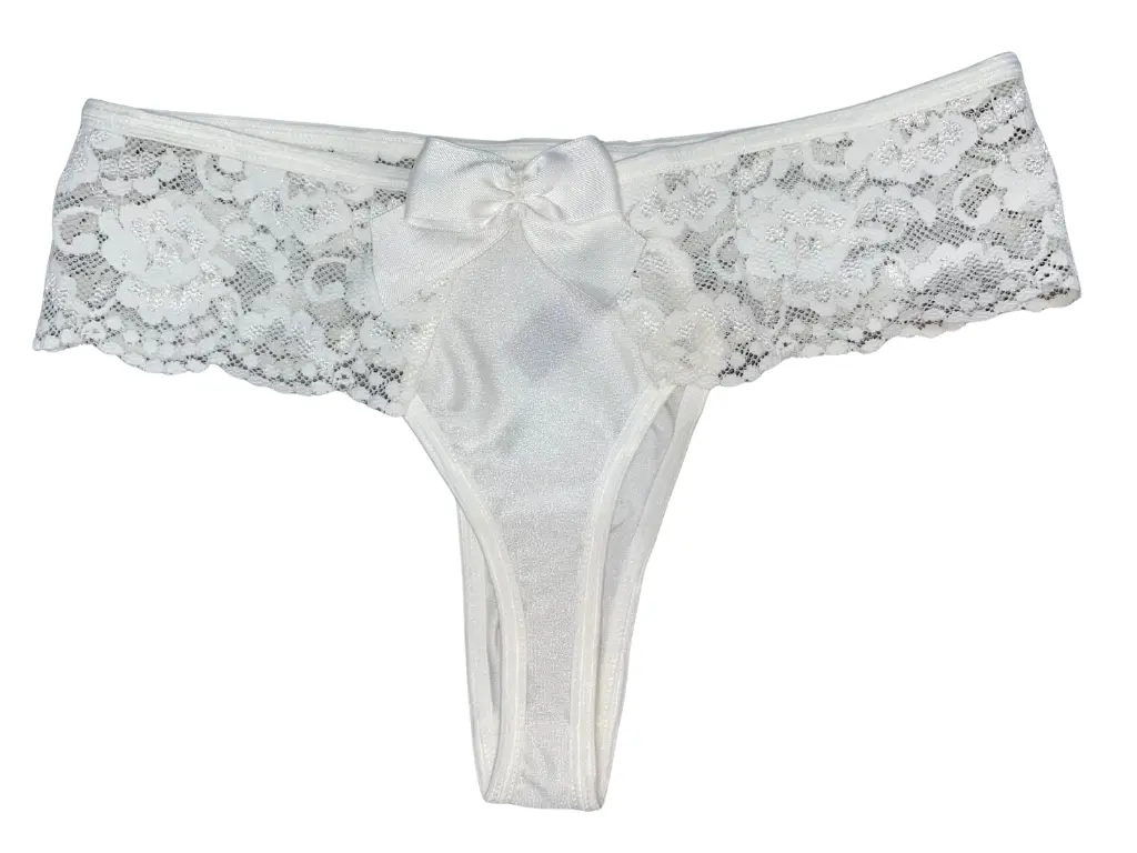 [M035BLA] Tanga Moño en Cola (Blanco)