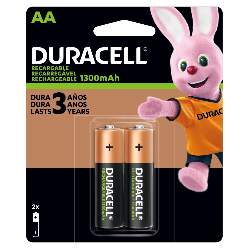[P01-21] Pilas Duracell AA x 2 u.- Recargables
