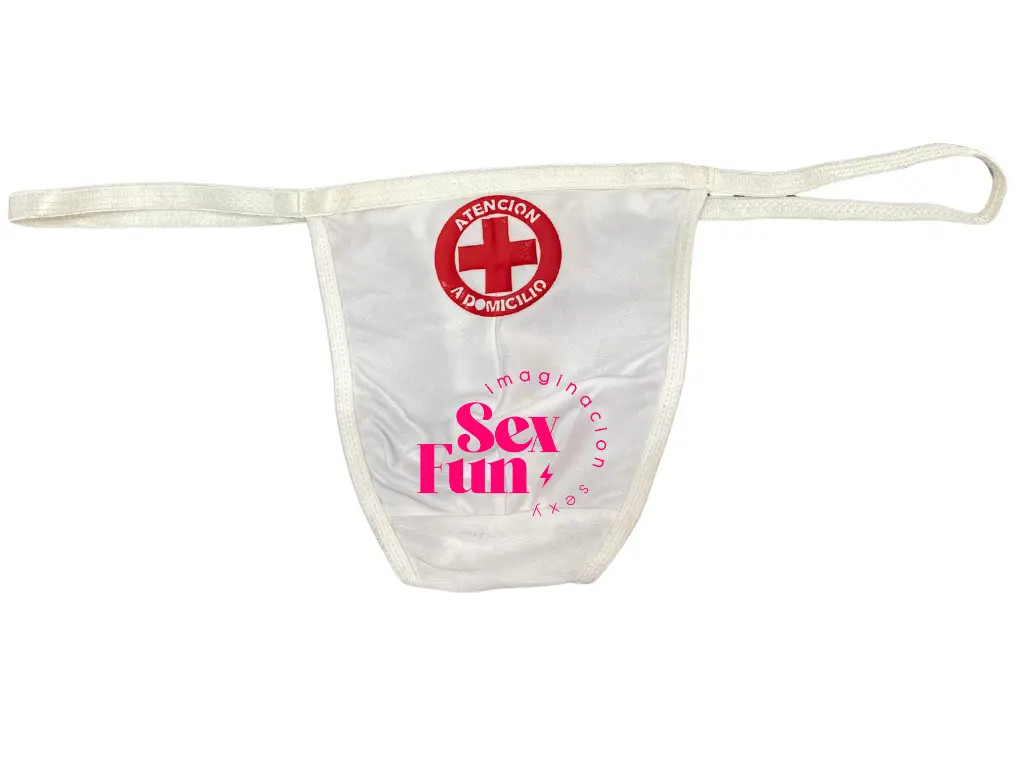 [PS143BLA] Tanga Less Fantasia Medico (Blanco)