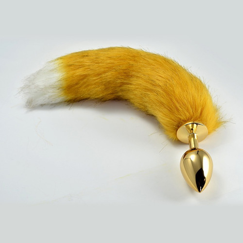 [RO-T02S] Metal Anal Tail -S- Dorado - Amarillo