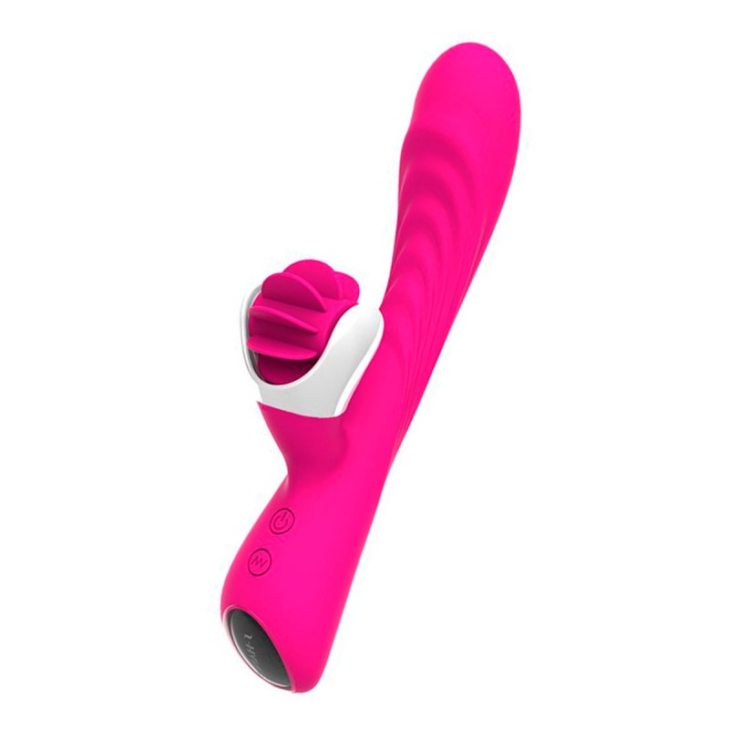 [SHD-S076] NINFA NYMPH VIBRADOR CON LENGUAS GIRATORIAS RECARGABLE USB