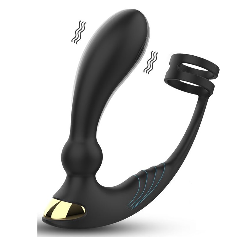 VIBRADOR KINGS LANDING DOBLE PENETRACION ANAL RECARGABLE