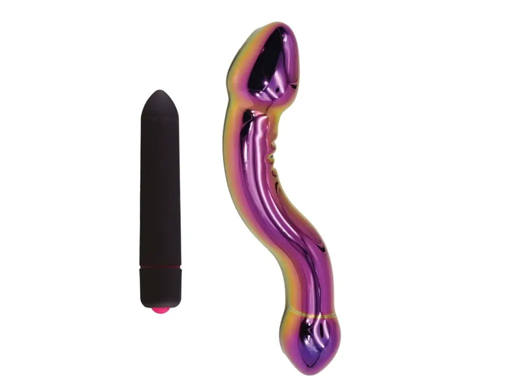 [ST-AN-0162] KIT VIBRO + DILDO BUBY VIDRIO