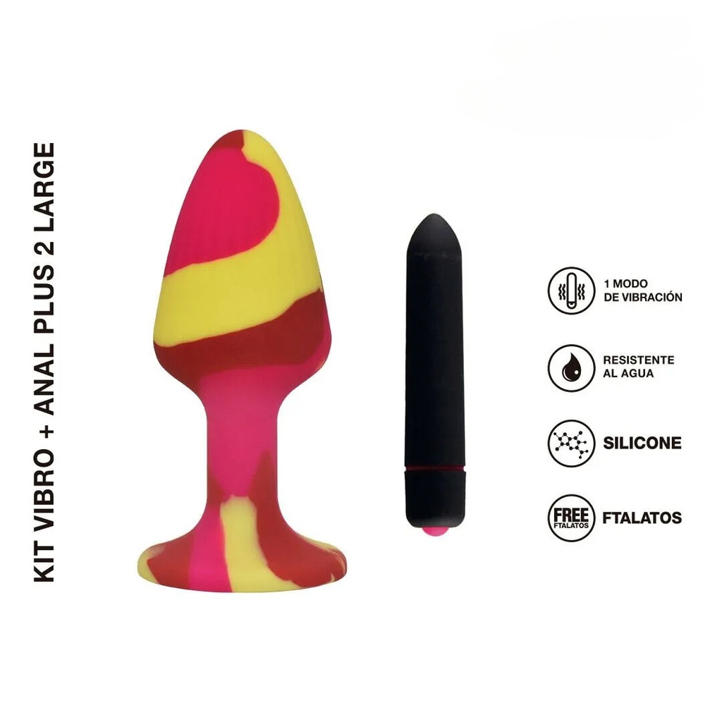 Kit Vibro + Plug Anal Plus 2 Large
