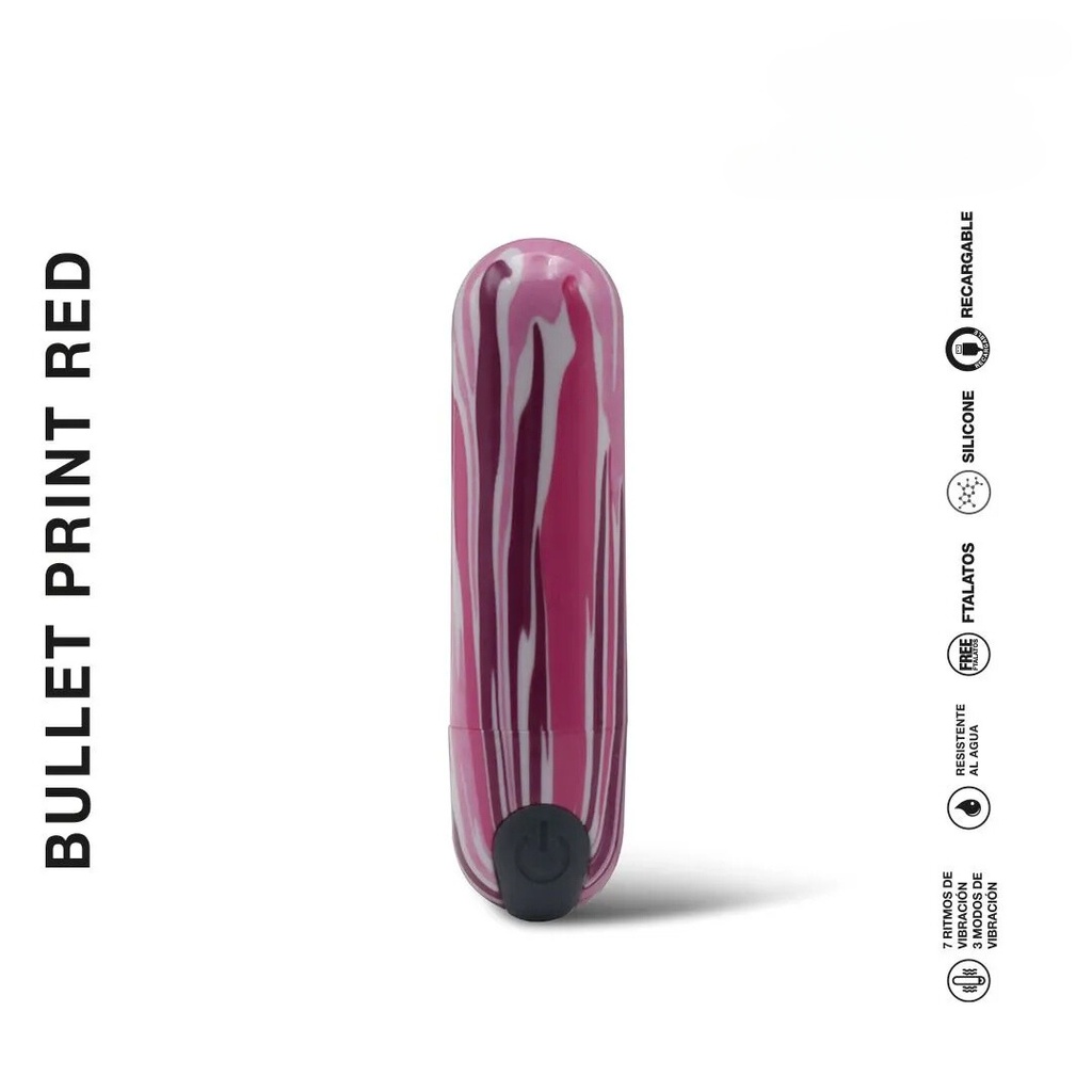[ST-BU-0060-RED] Bala Bullet Print Red