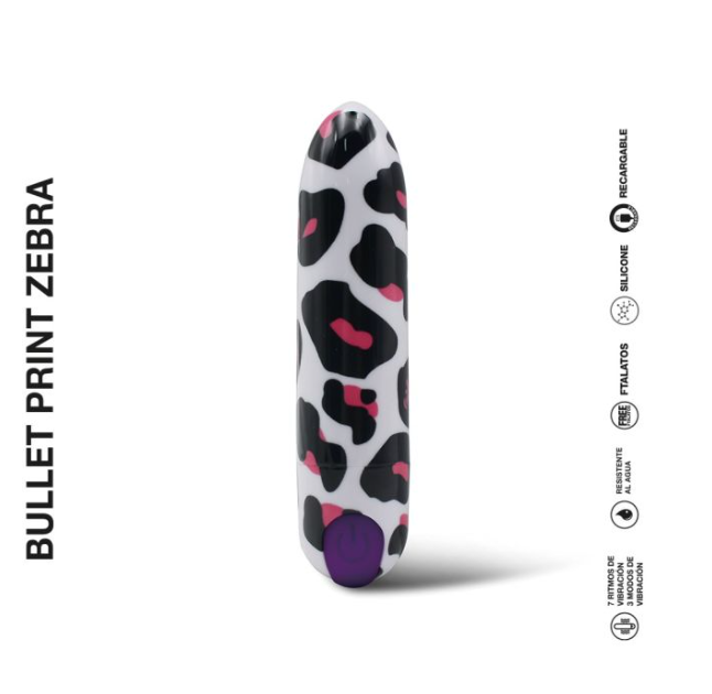 BULLET PRINT ZEBRA - Bala Vibradora