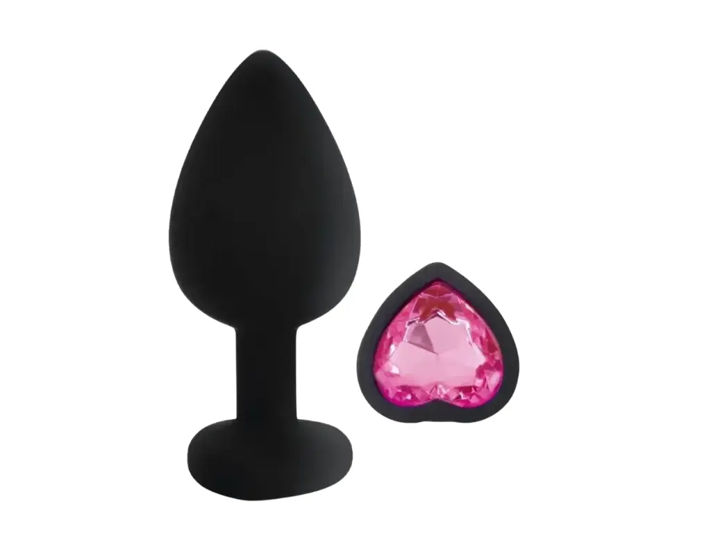 Plug Silicona Corazon Pink