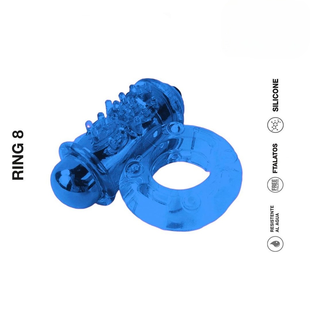 RING 8 - ANILLO VIBRADOR AZUL
