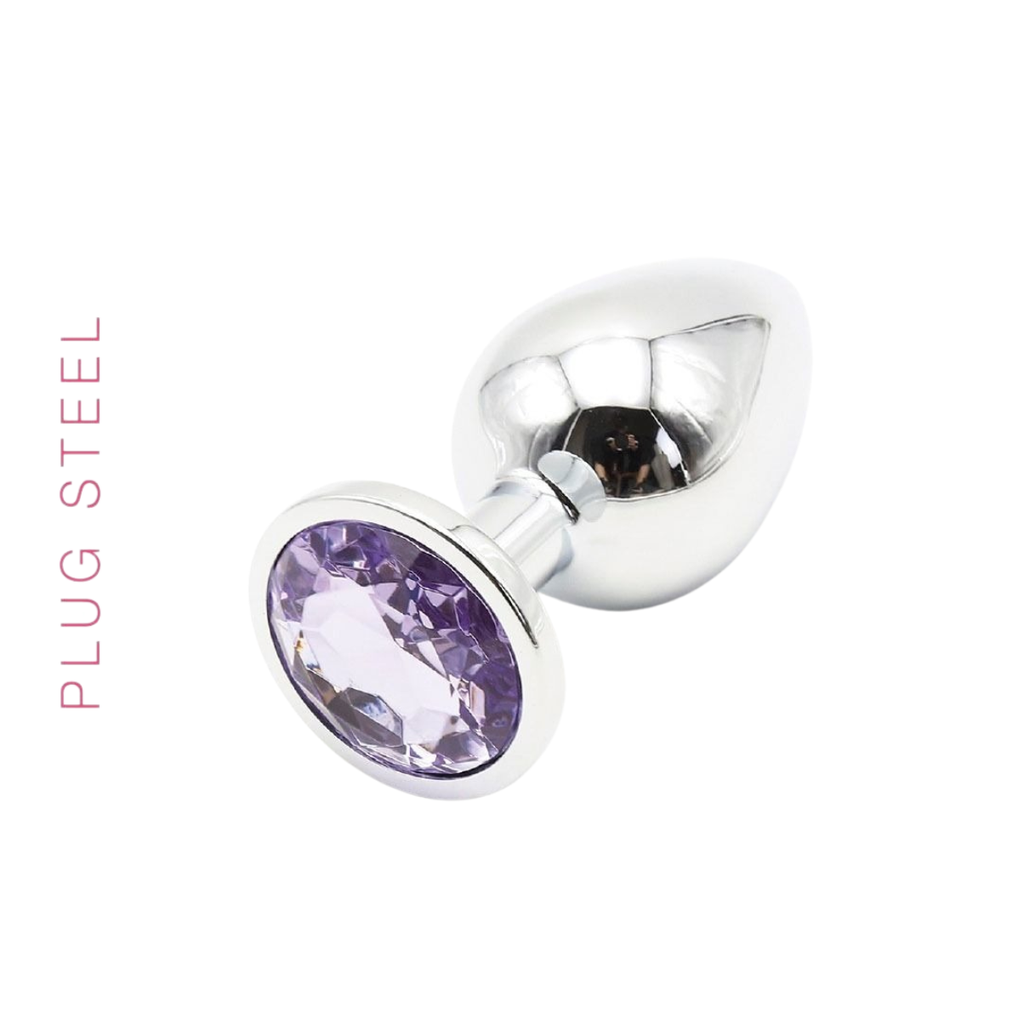 [ST-RY-001-PURPLE] Anal Plug Steel Purple