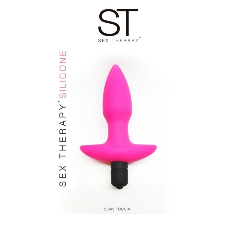 [ST-SI045FUCSIA] PLUG 1 - Fucsia con vibrador