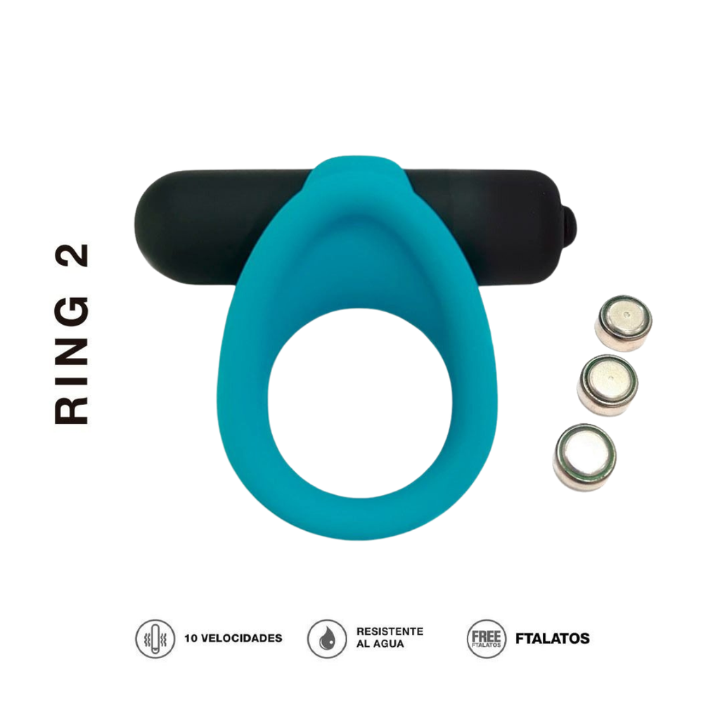 Anillo Vibrador 2 Blue - Pilas