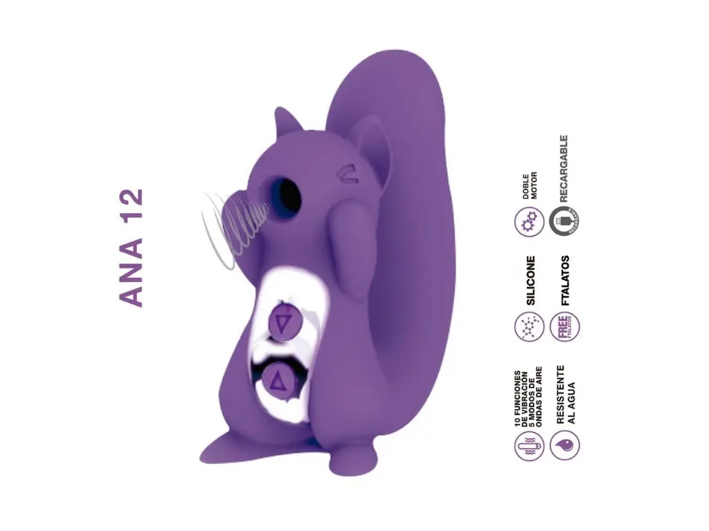[ST-SU-0040-PURPLE] Ana 12 Succionador y Vibrador