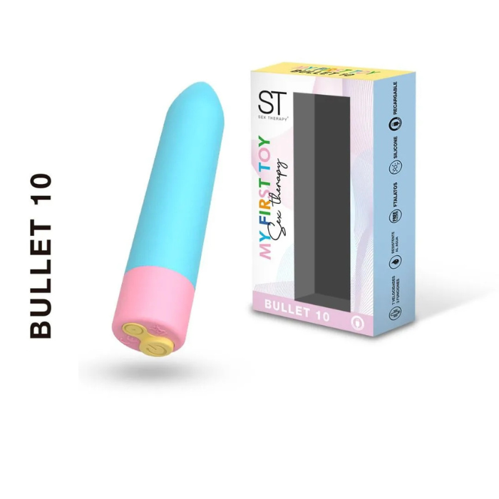 [ST-SWD085-CELESTE] Bullet 10 -Bala Vibradora USB