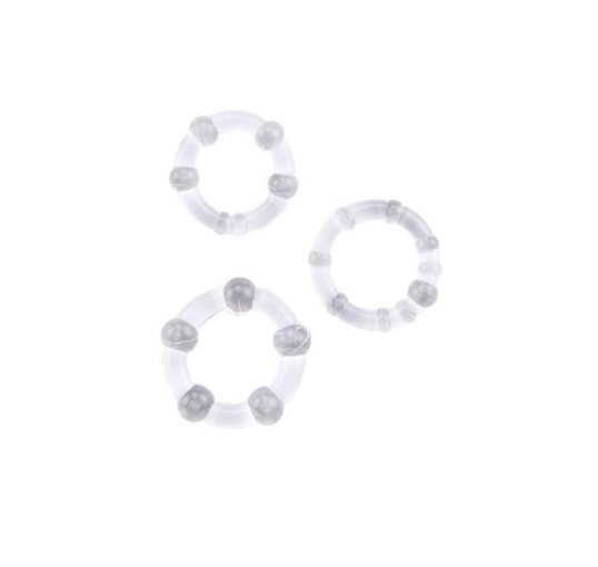 Beaded Cockrings Clear