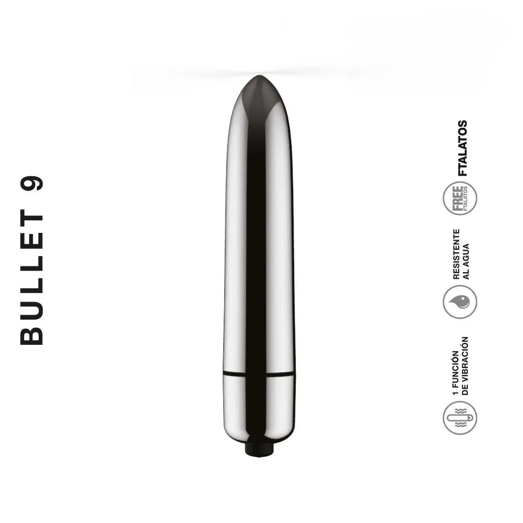[ST-VB005-SILVER] Estimulador de clitoris BULLET 9