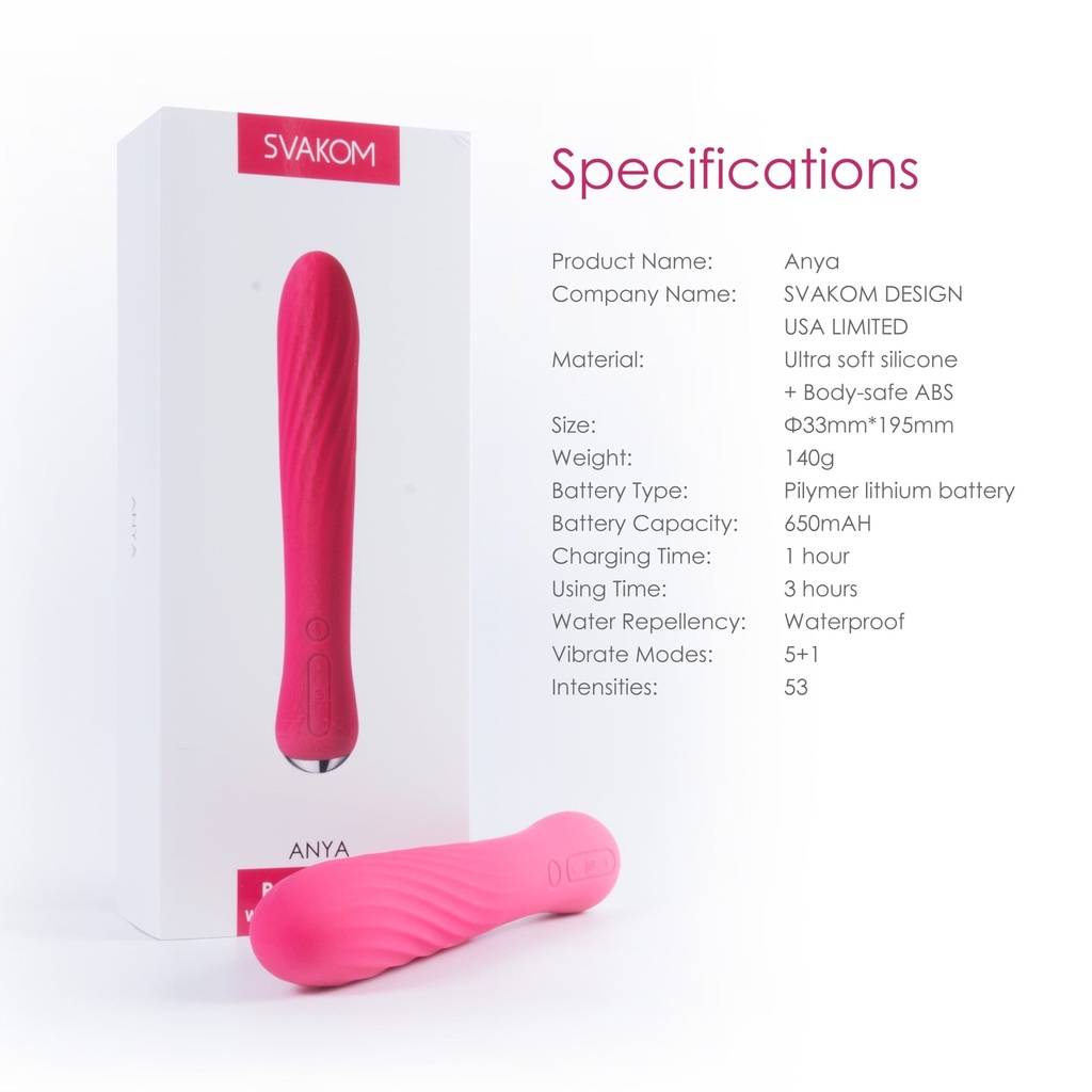 [SV-14732] ANYA SVAKOM - Vibrador con Temperatura