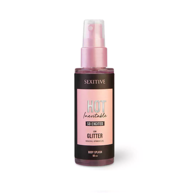 Body Splash Hot Inevitable So Excited Glitter-60ml