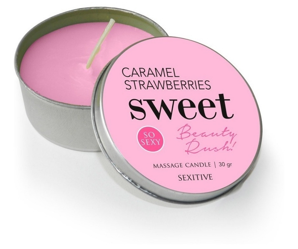 Vela para Masajes/Wax Play - Caramel Strawberries 30g