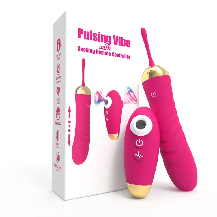 [VN-200303] Huevo Vibrador y Succionador, Pulsacion Recargable
