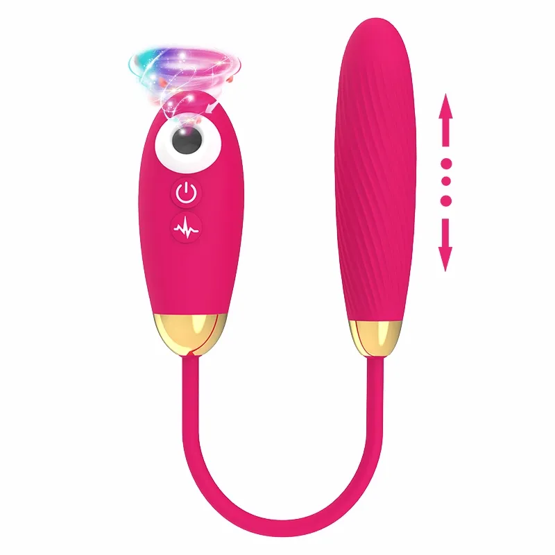 [VN-200305] Huevo Vibrador con Doble Succionador