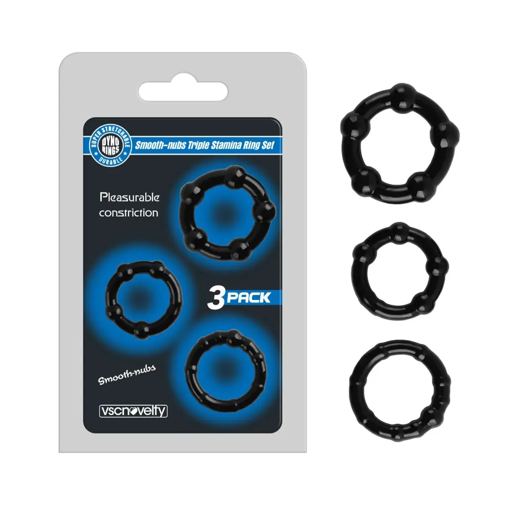 [VN-343002-Black] Set de Anillos
