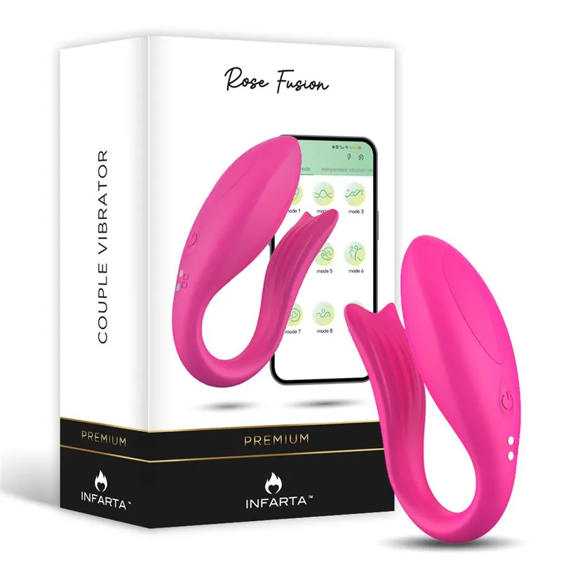 [FT-752249] COUPLE VIBRATOR - APP ROSE FUSION
