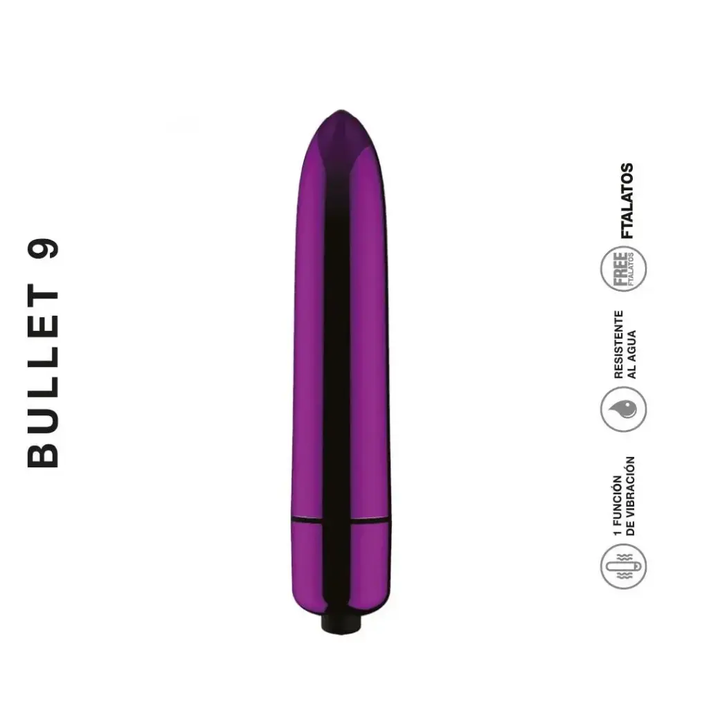 [ST-VB005-PURPLE] Bala Vibradora -  BULLET 9 Violeta