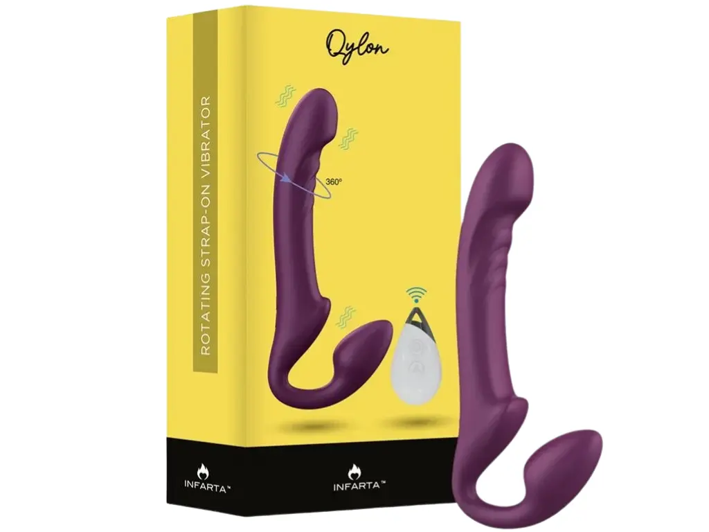 [FT-752279] Strap-On Vibrador Qylon con Movimiento