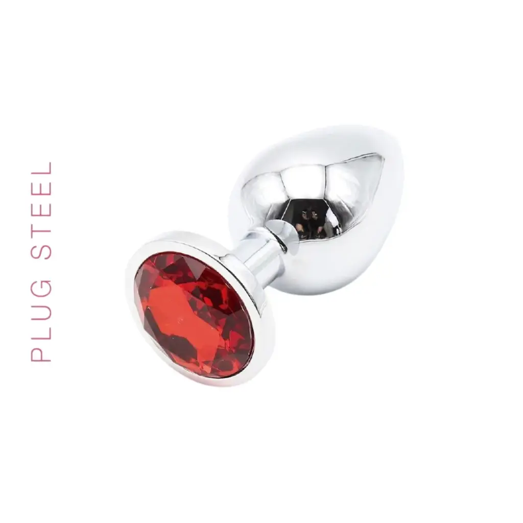 [ST-RY-003-RED] Plug Steel Red - Large
