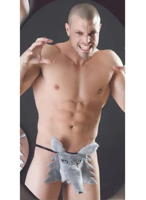 [PS-159] Tanga Masculina Lobito Peluche