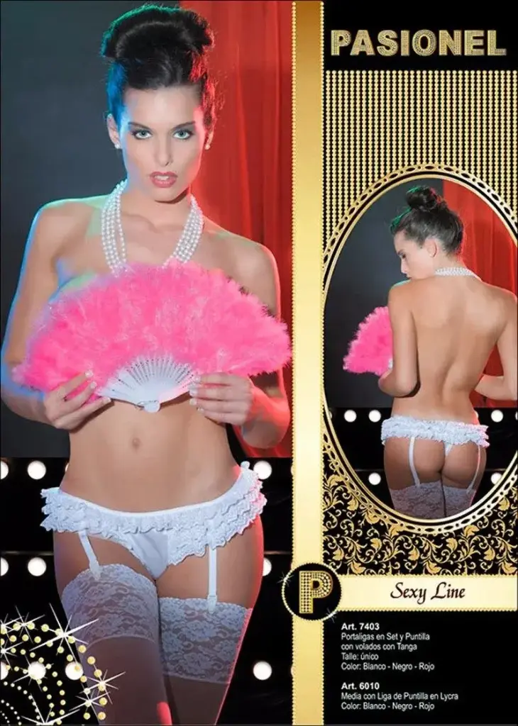 Portaligas Set y Puntilla con Volados