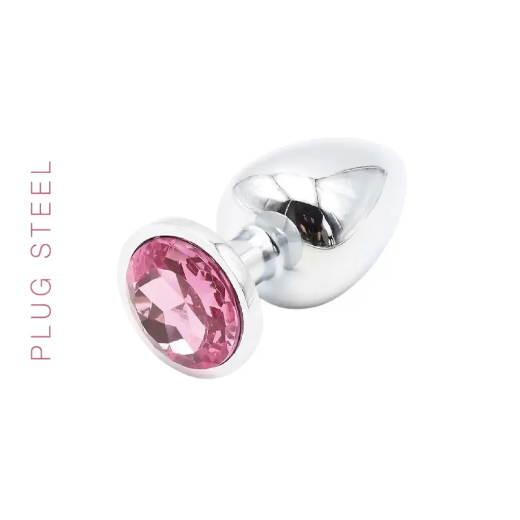 [ST-RY-003-PINK] Anal Plug Steel Pink - Large