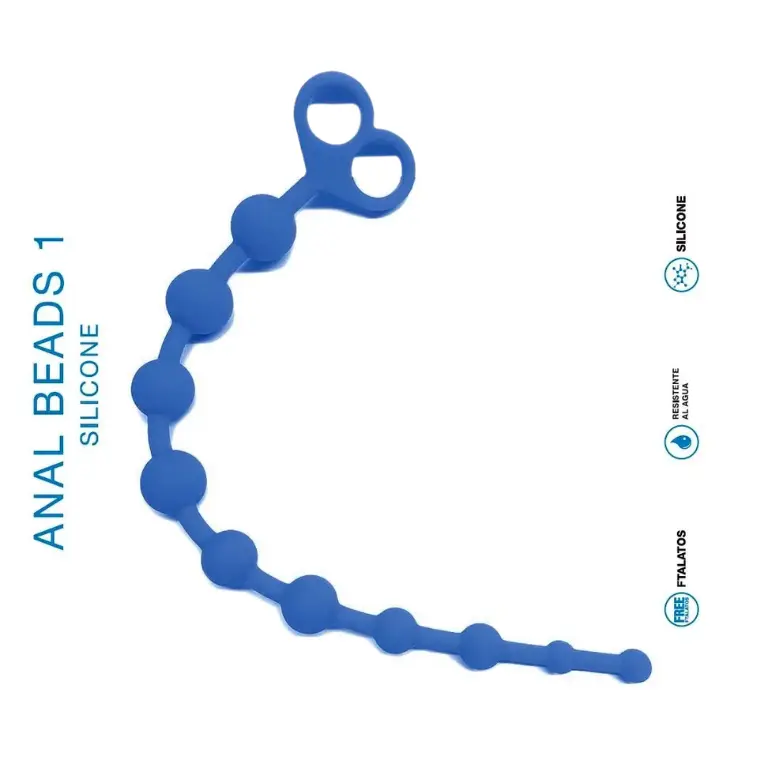 [ST-SI082-BLUE] Anal Beads 1 Blue - Rosario anal
