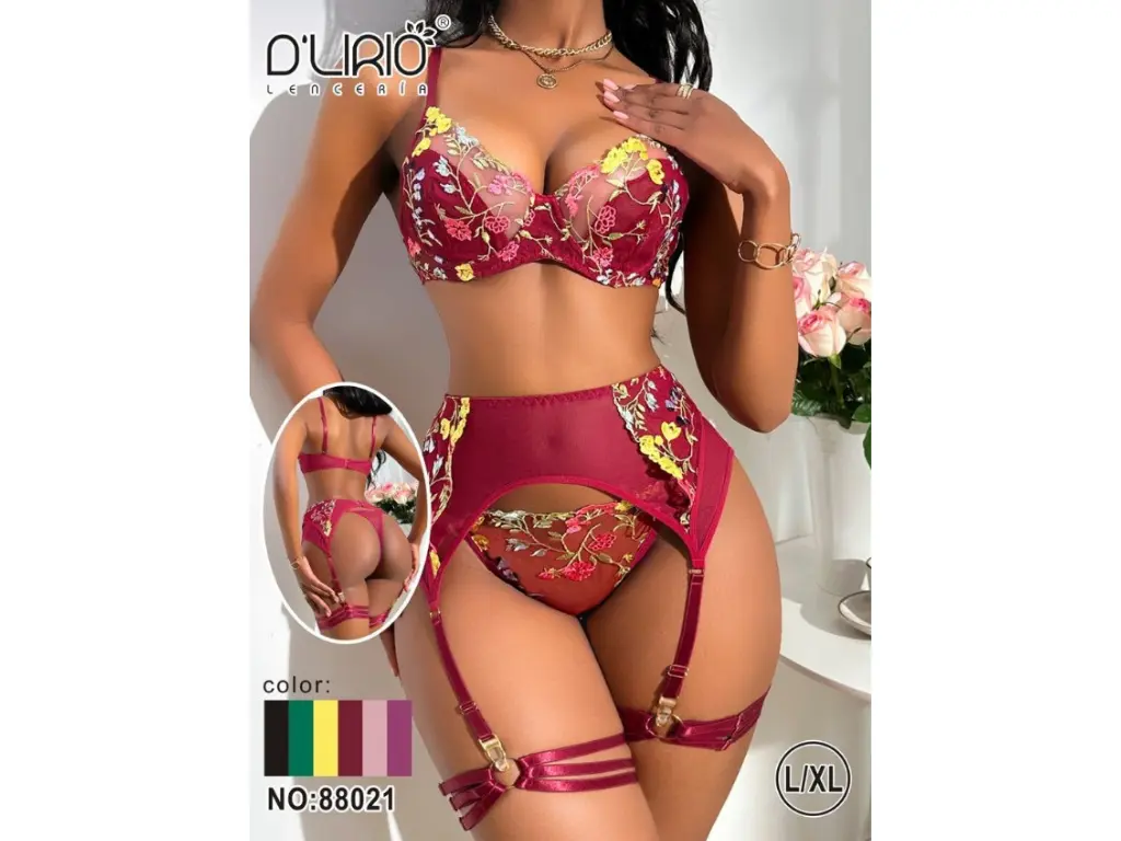 [DL88021TLAMA] Conjunto Portaligas Zoe (TL, Amarillo)