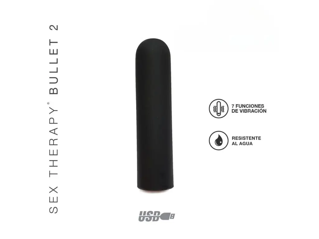 [ST-3565] Bullet Black 2 - Bala Vibradora